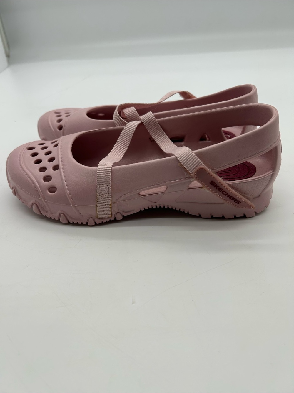 Skechers Cali Gear Light Pink Mary Jane Water Shoes 7.5